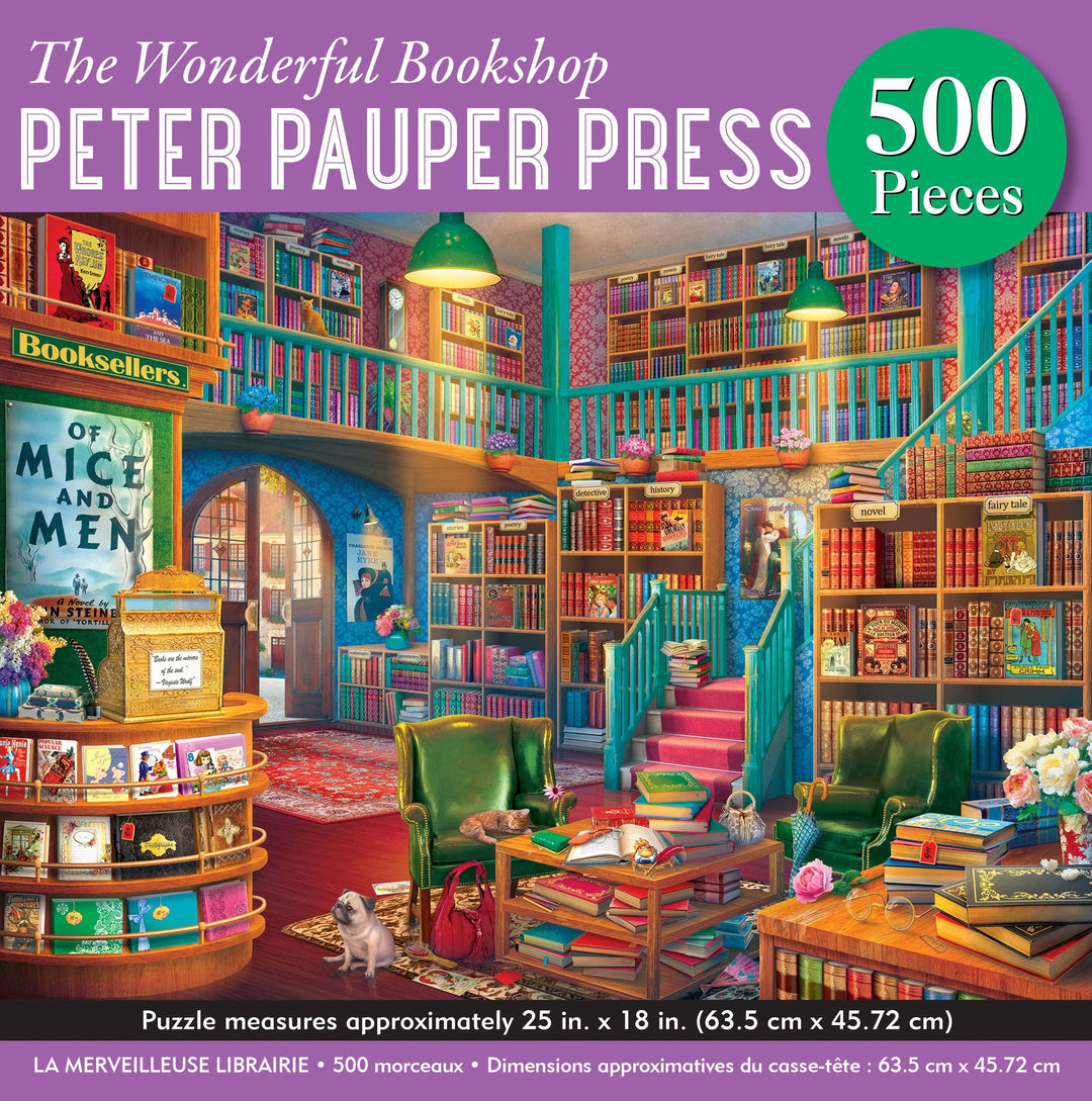 500 Piece Puzzle - The Wonderful Bookshop