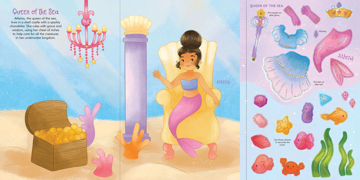 Sticker Doll Dress-Up Book - Mermaids