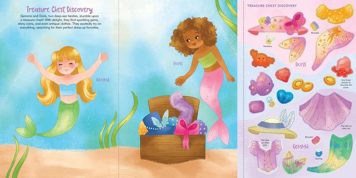 Sticker Doll Dress-Up Book - Mermaids