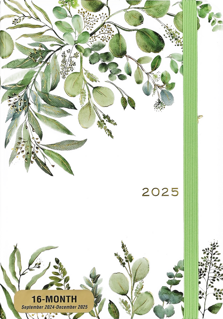 2025 Weekly Diary - Eucalyptus 16 Month