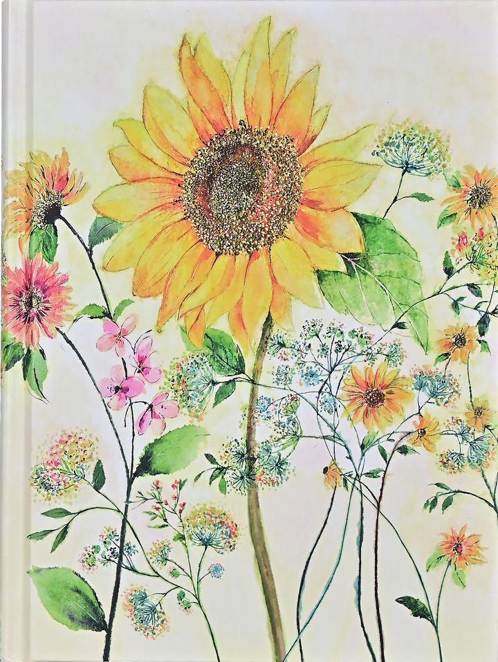Medium Journal - Watercolour Sunflower