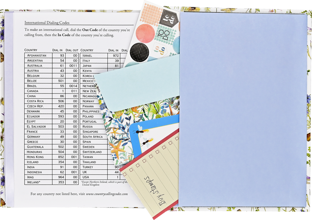 Address Book Large - Wildflower Garden
