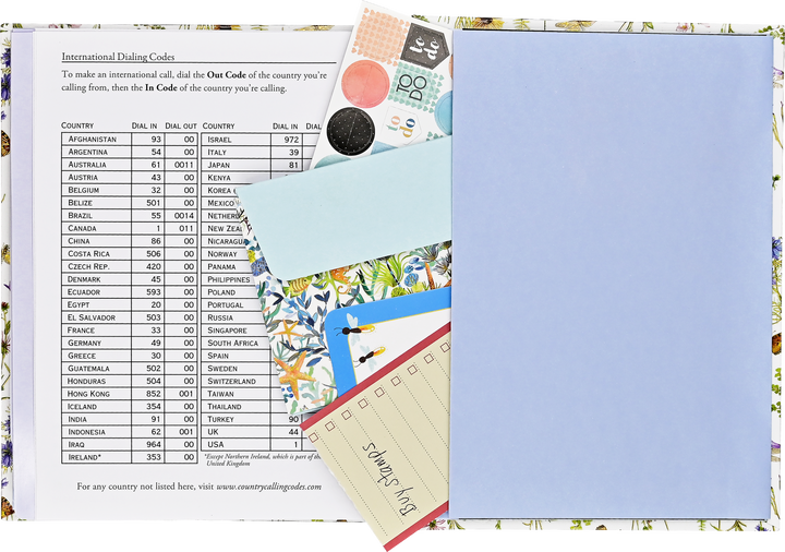 Address Book Large - Wildflower Garden