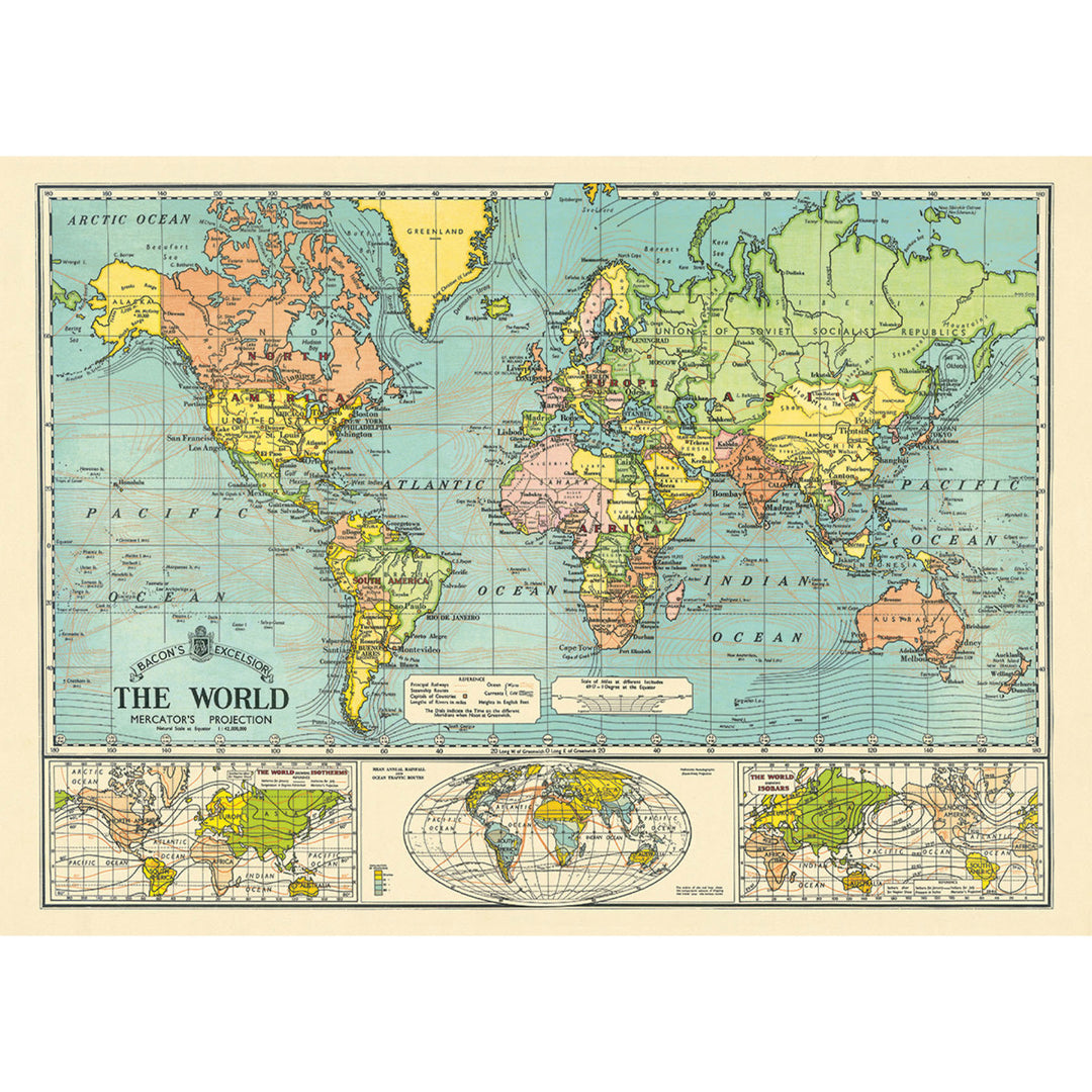 World Map 6 Poster