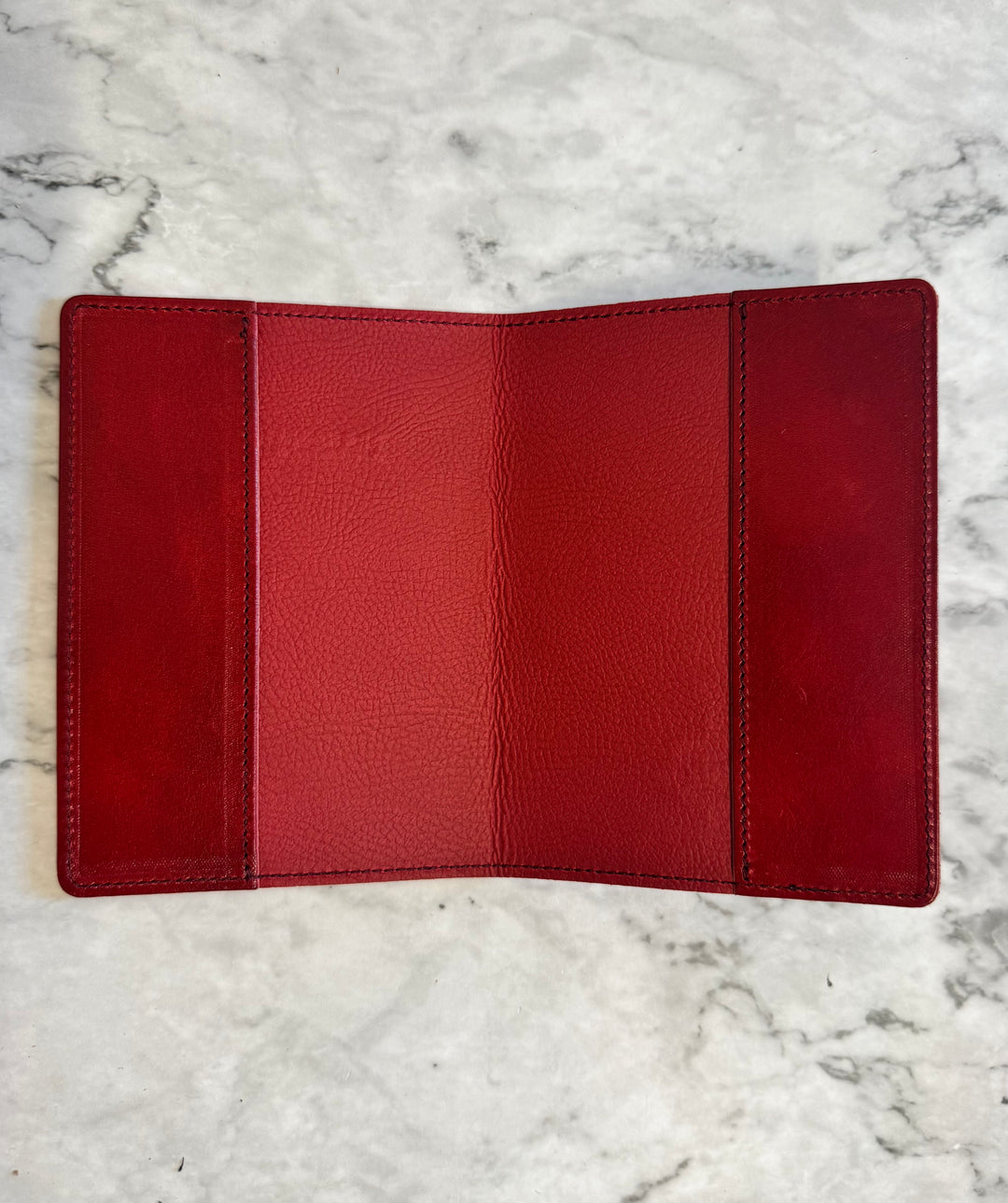 Manufactus Leather Passport Holder -  Red