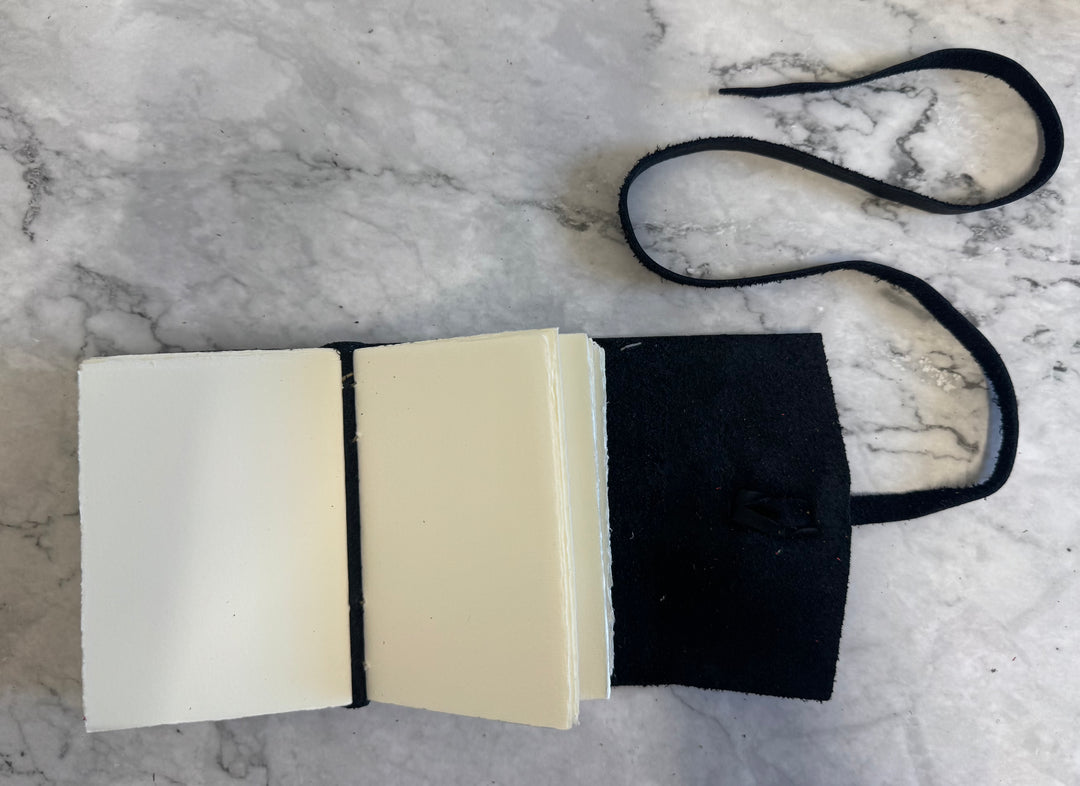 Laccio Leather Journal - Black Small