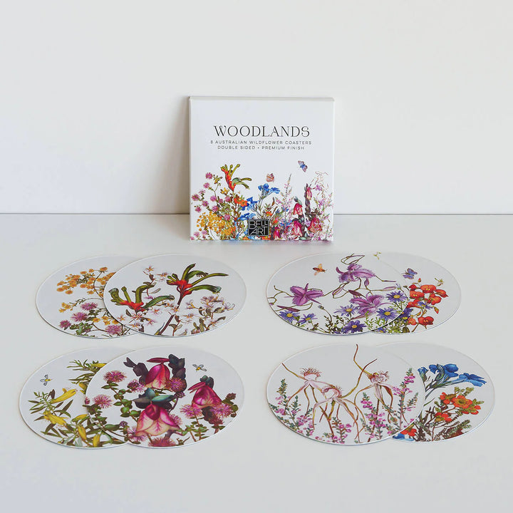 Drink Coasters - Woodlands Collection (Set of 8)