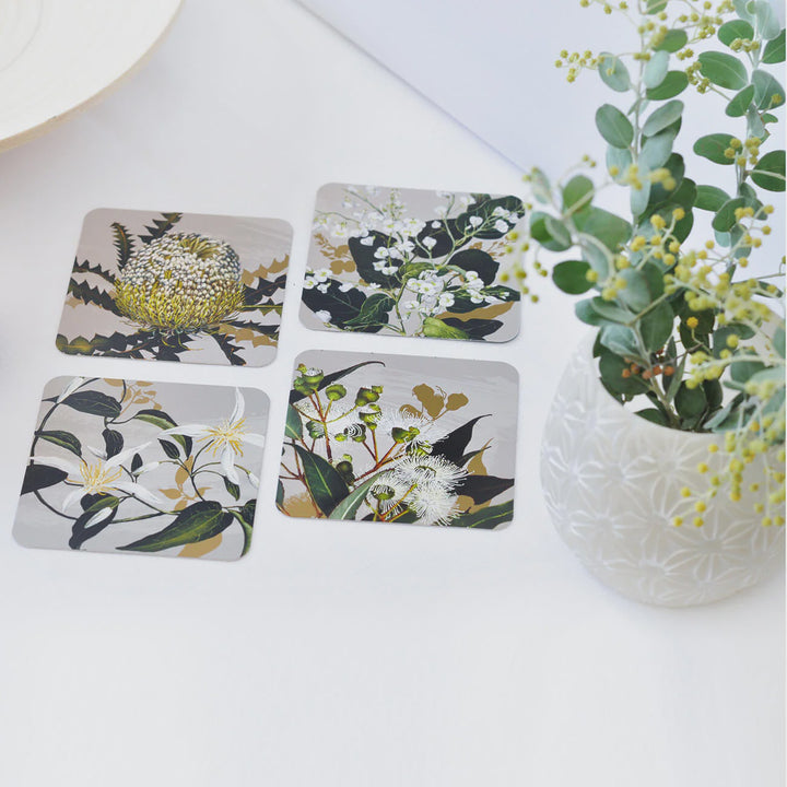Drink Coasters - The White Collection (Set Of 8)