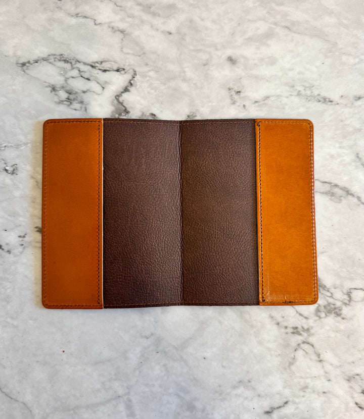 Manufactus Leather Passport Holder - Tan Gold