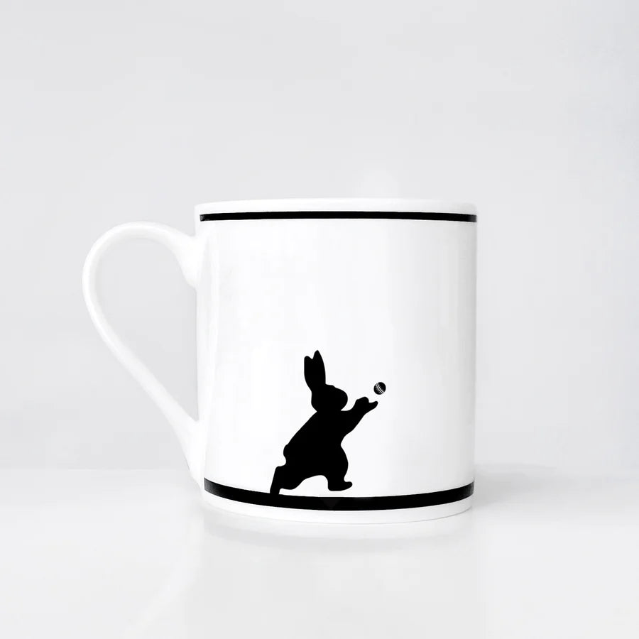 HamMade Fine China Mug - Cricket Rabbit