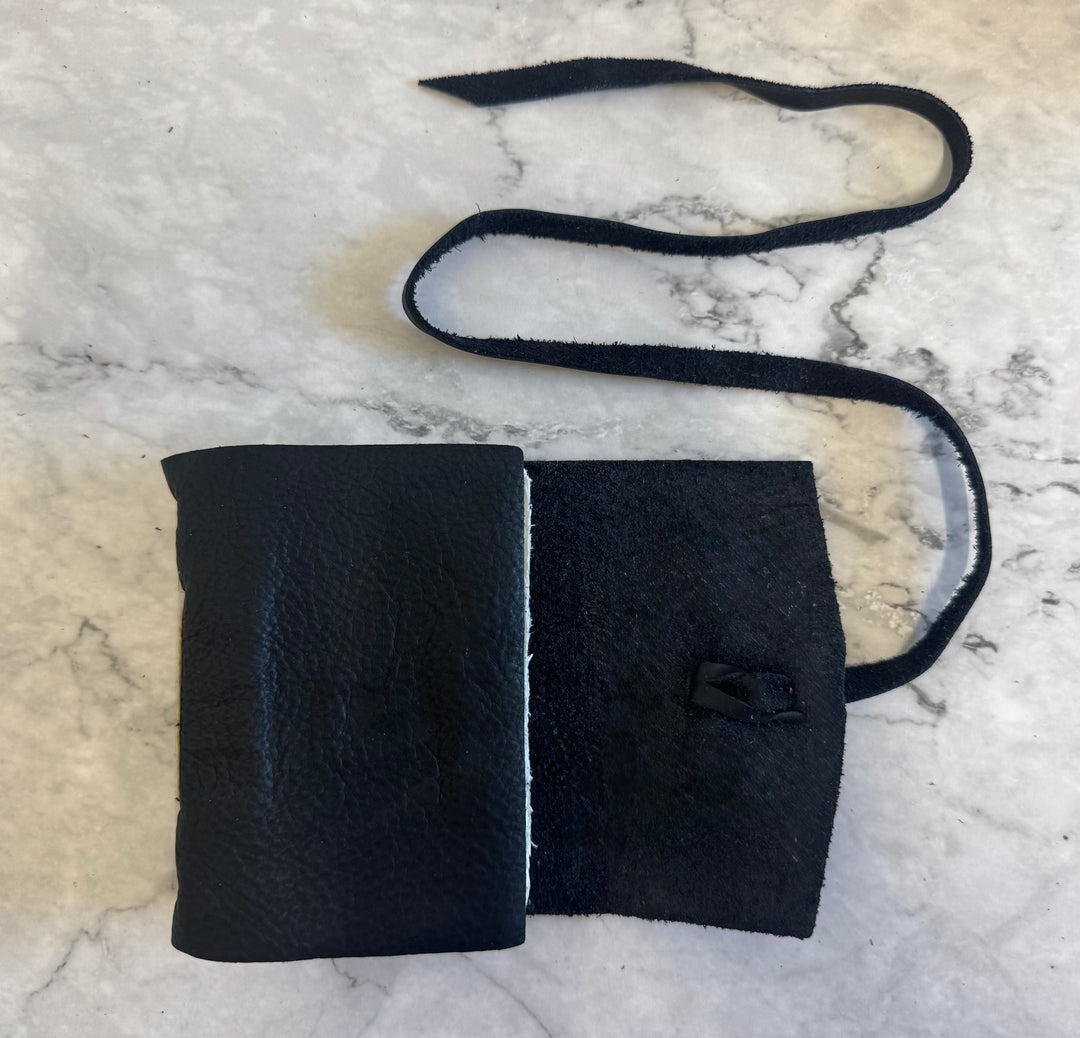 Laccio Leather Journal - Black Small