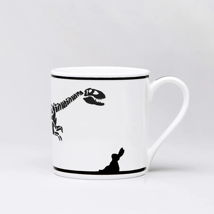 HamMade Fine China Mug - Dinosaur Rabbit