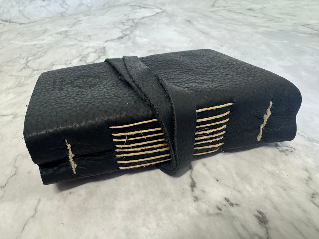 Laccio Leather Journal - Black Small