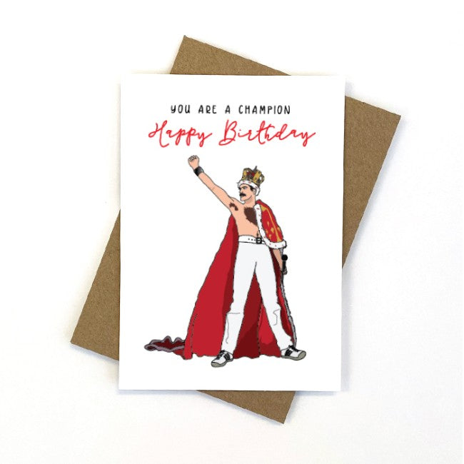 Candle Bark Creations Card - Freddie Mercury Birthday