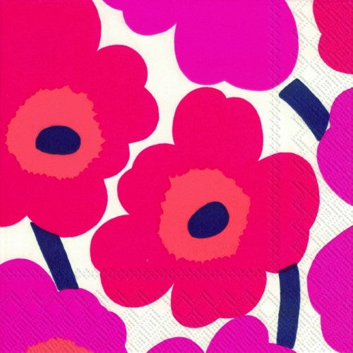 Marimekko Cocktail Napkins - Unikko Red