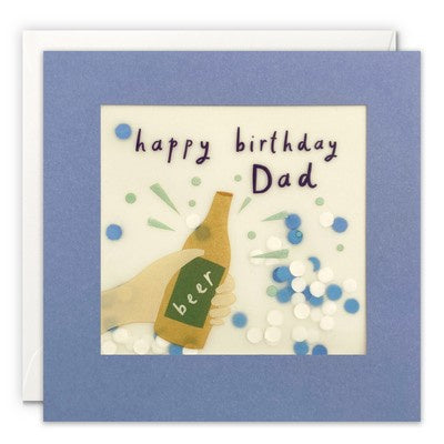 Paper Shakies Card - Happy Birthday Dad