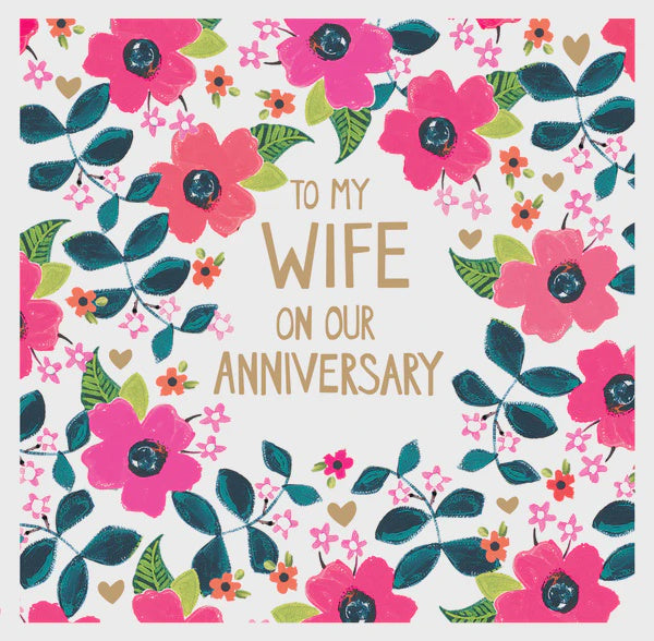 Card - Anniversary Wife Floral