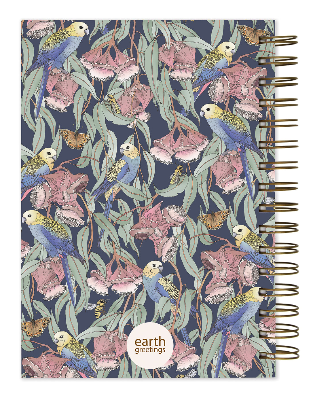 Earth Greetings A5 Journal (Lined) - Rosellas Amongst The Mallee