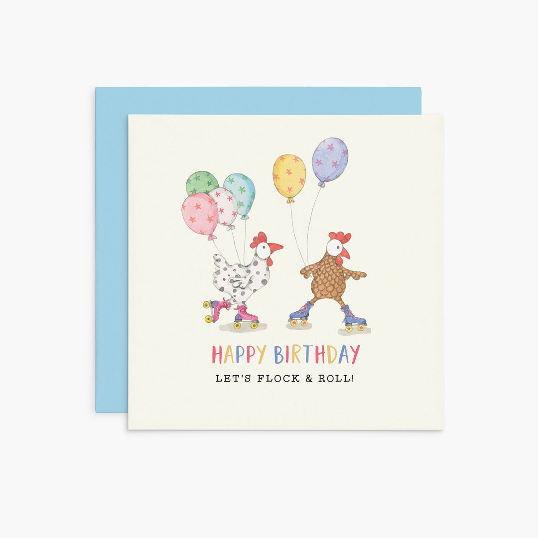 Twigseed Card - Happy Birthday Let's Flock & Roll
