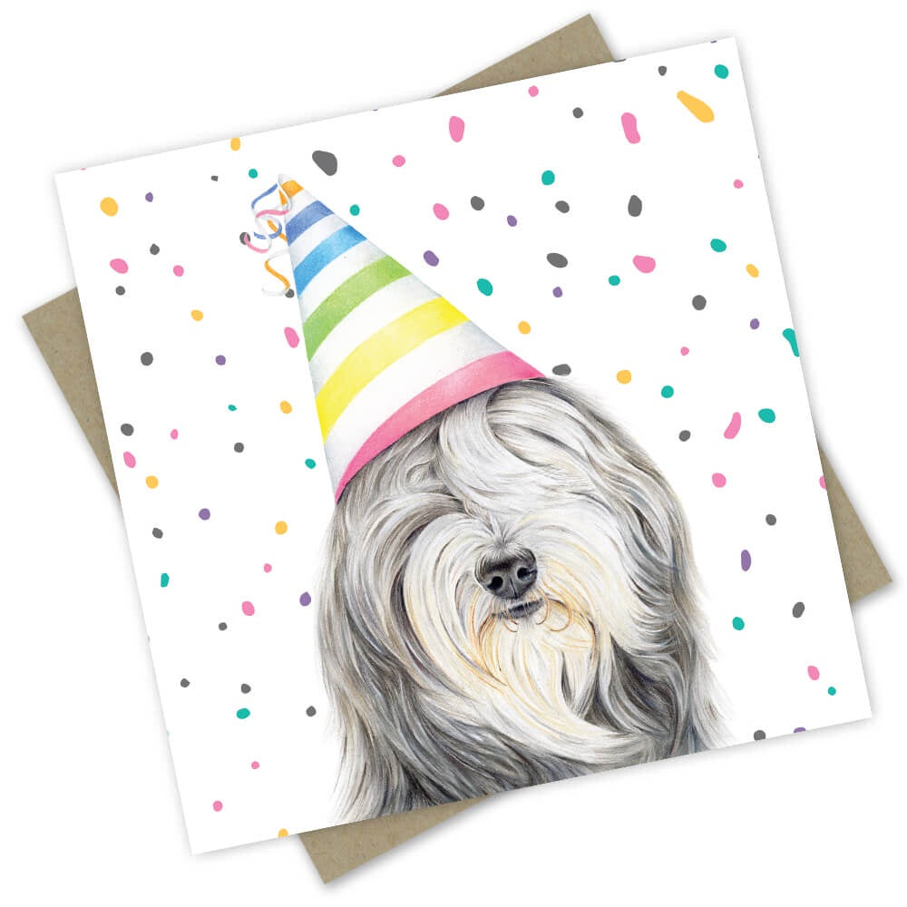 PopcornBlue Card - Evie The Bearded Collie