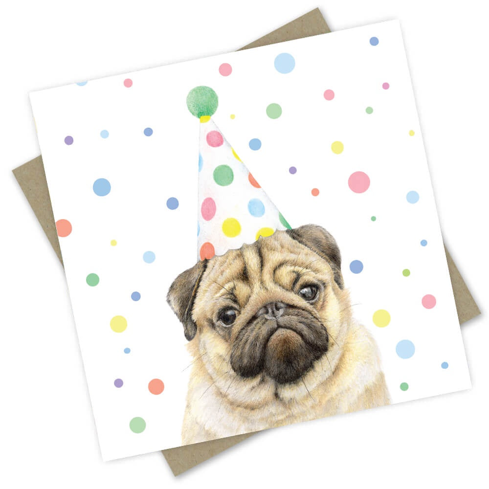 PopcornBlue Card - Piper The Pug