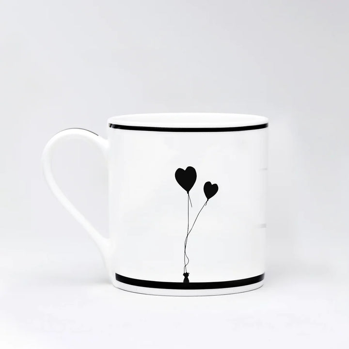 HamMade Fine China Mug - Lovestruck Rabbit
