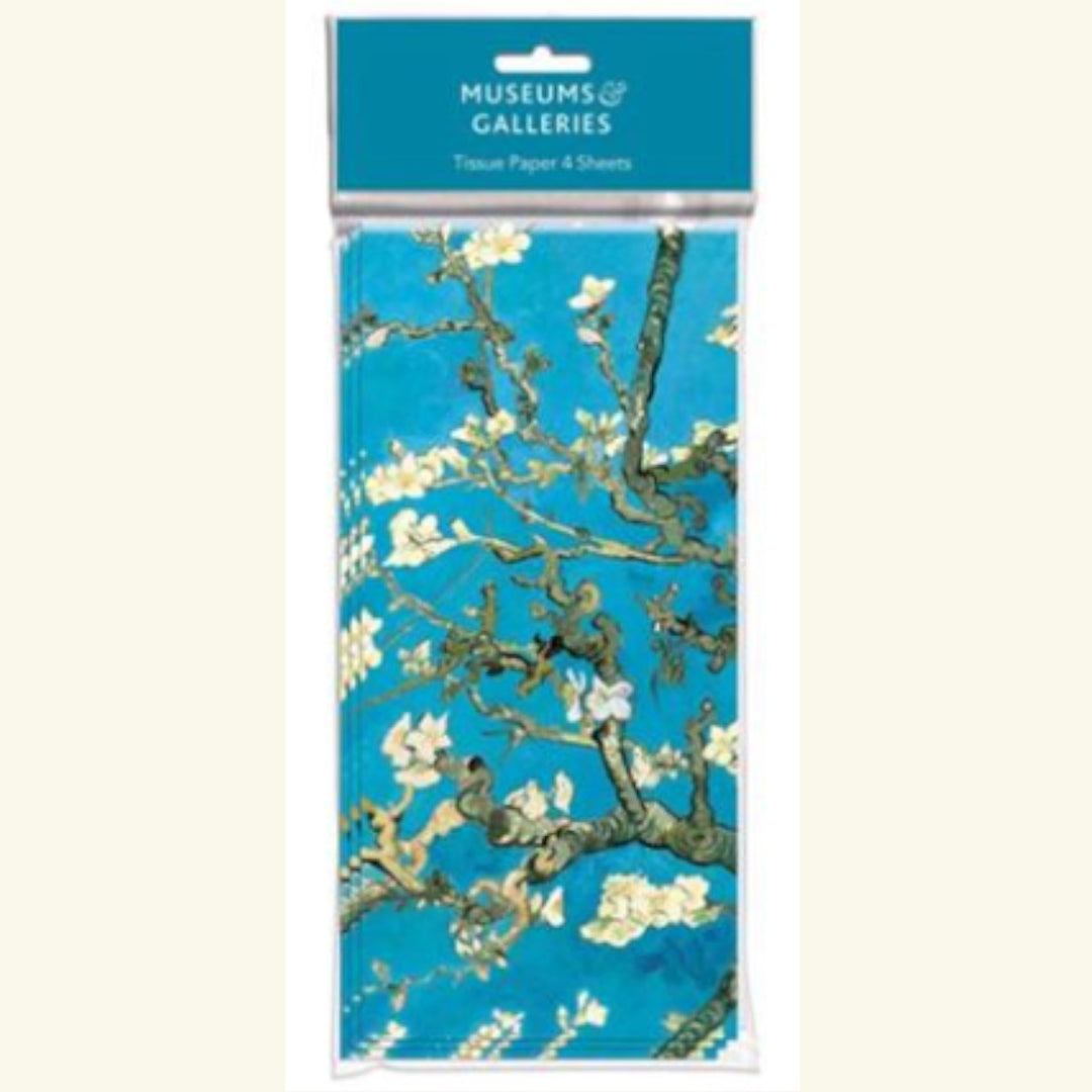 Museums & Galleries Tissue Paper  4 Pack - Almond Branches in Bloom