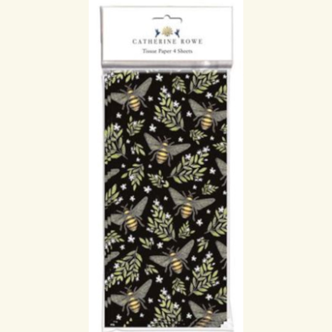 Museums & Galleries Tissue Paper 4 Pack - Bee Pattern