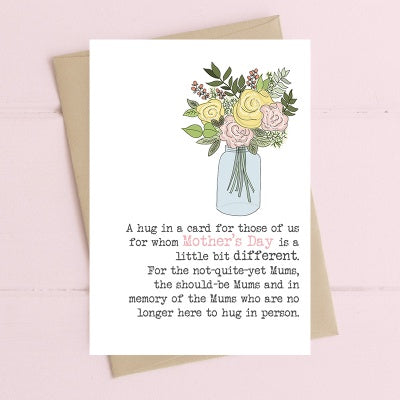 Dandelion Card - Mother's Day - Hug in a Card