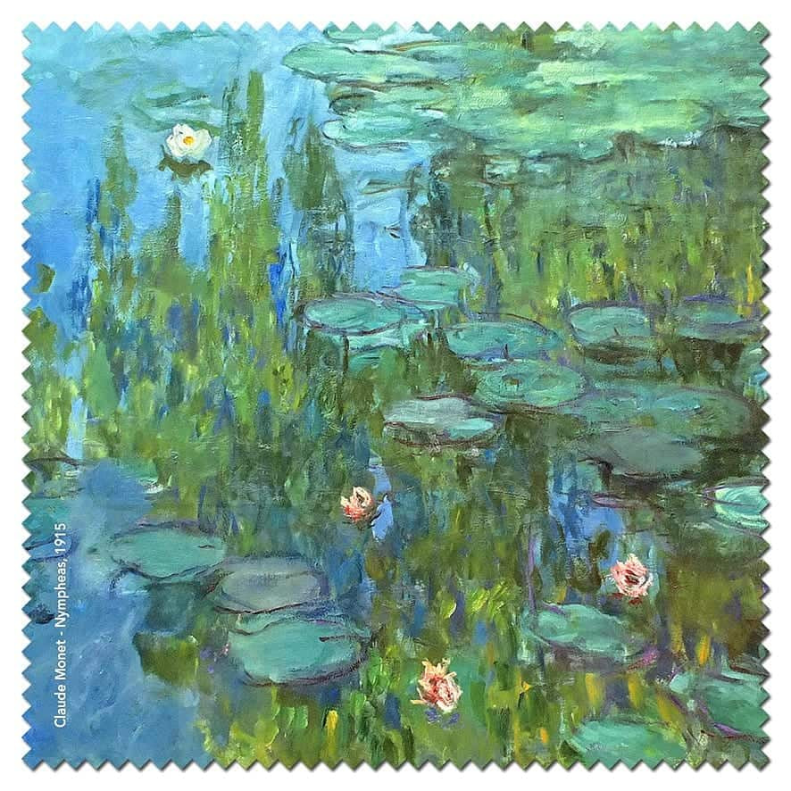 Microfibre Cleaning Cloth - Nympheas 1915 by Claude Monet