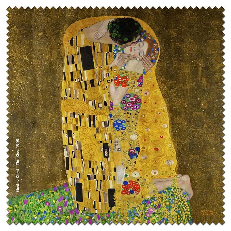 Microfibre Cleaning Cloth - The Kiss by Gustav Klimt
