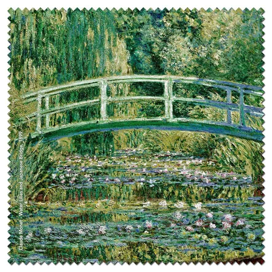 Microfibre Cleaning Cloth - Water Lilies and Japanese Bridge, 1899 by Claude Monet