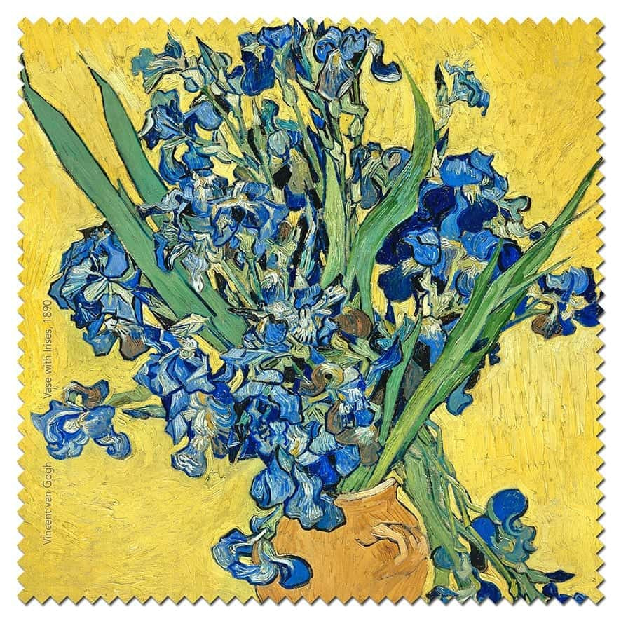 Microfibre Cleaning Cloth Vase with Irises by Vincent Van Gogh