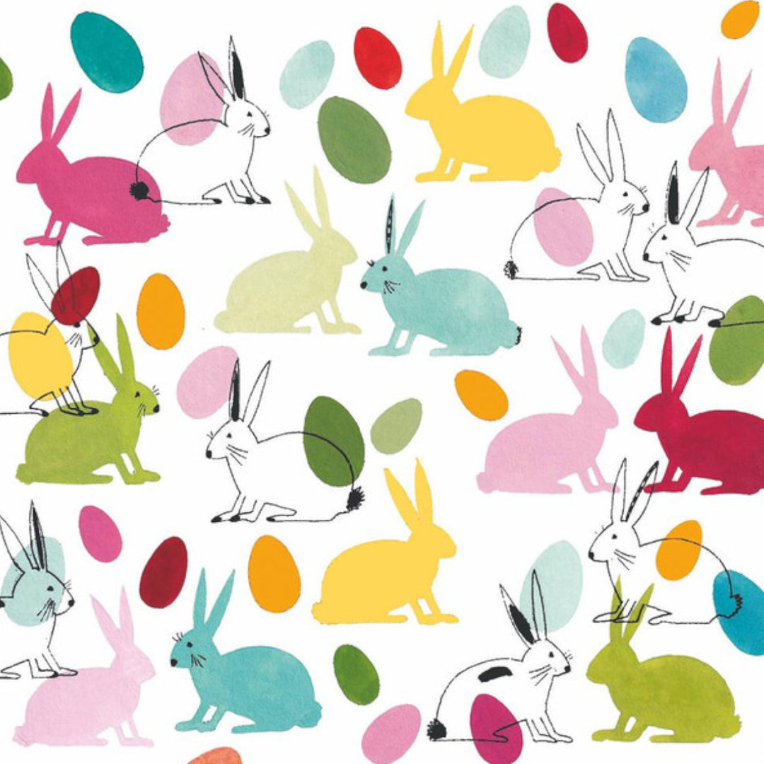 Easter Lunch Napkins - Rabbits and Eggs
