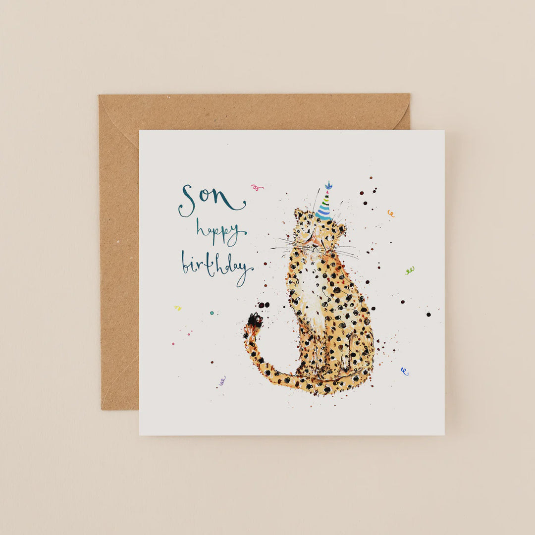 Furry Friends Card -  Happy Birthday Son