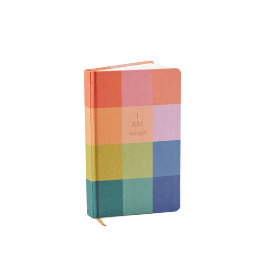 Journal - Rainbow Check - I Am Enough
