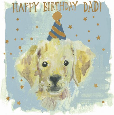 Daisy Olive Card - Happy Birthday Dad