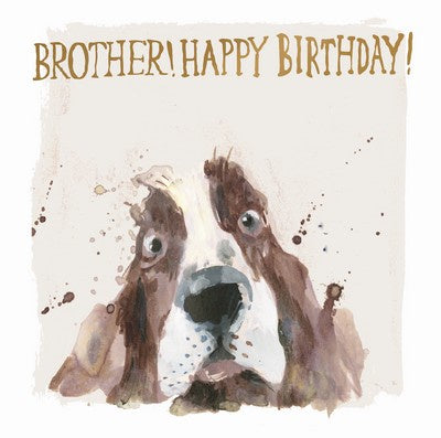 Daisy Olive Card - Happy Birthday Brother