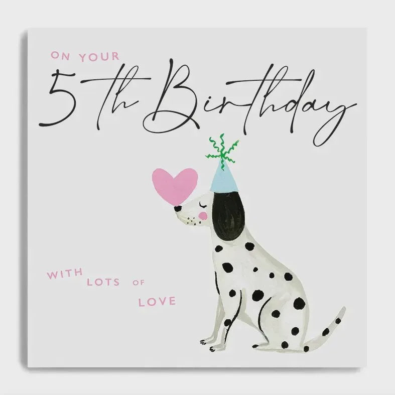 Serendipity Card - 5th Birthday Dalmation