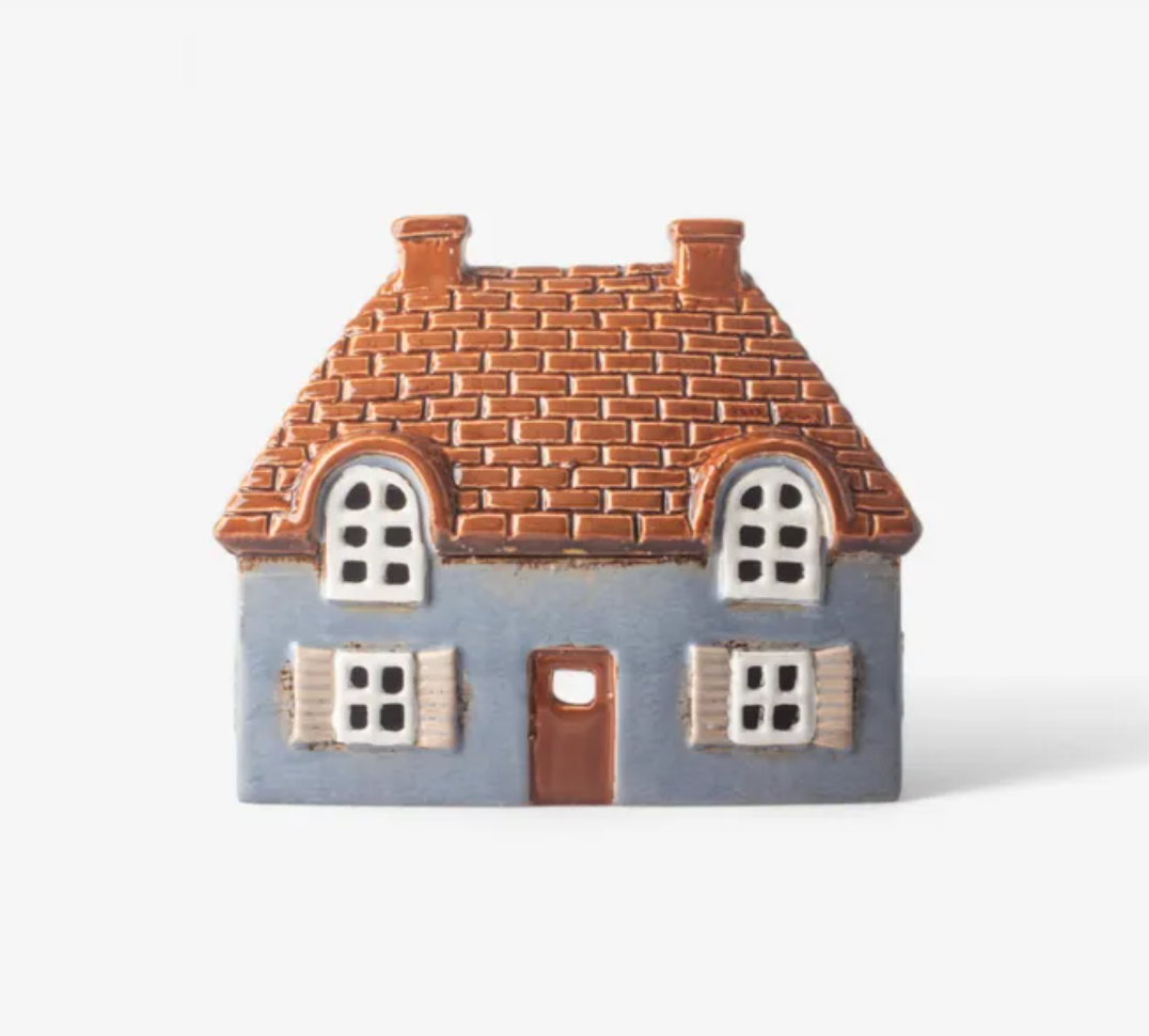 Cotswold Tea Light Cottage Blue