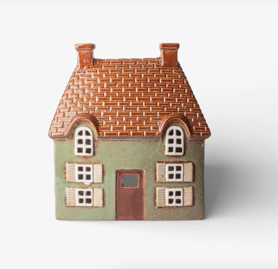 Cotswold Tea Light Cottage Seagreen