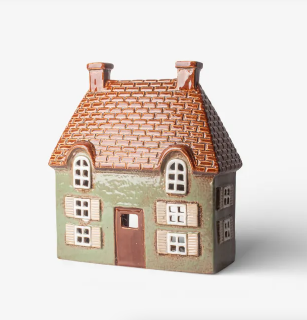 Cotswold Tea Light Cottage Seagreen