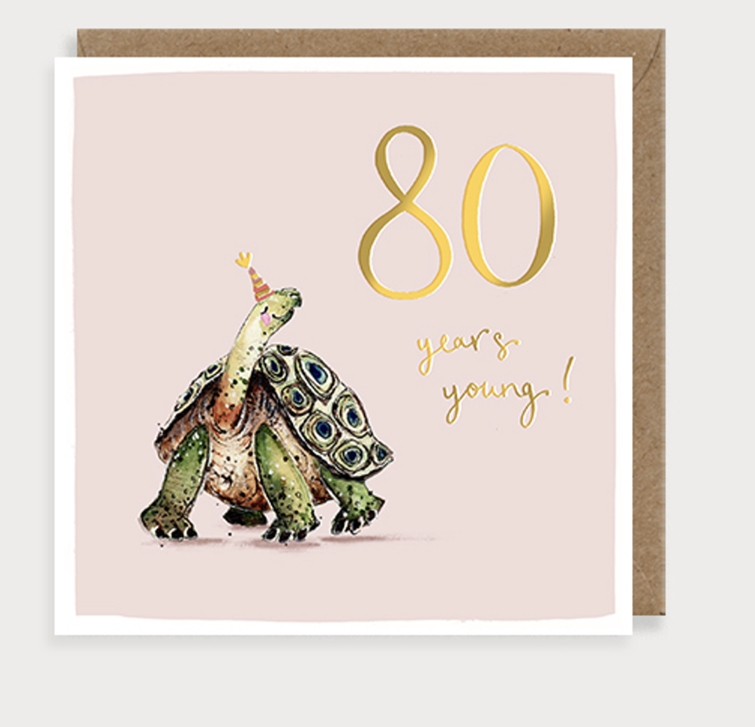Safari Party Card - Turtle 80th