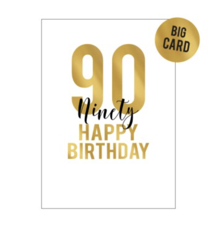 Candle Bark Creations Large Card - Big Golden 90
