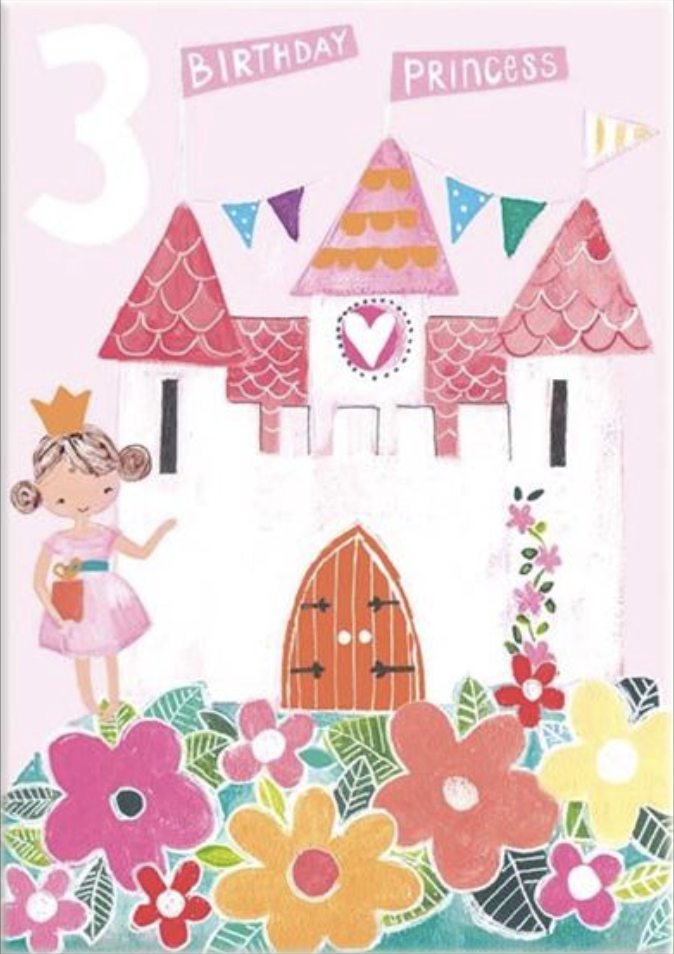 Hoopla Card - 3 Birthday Princess