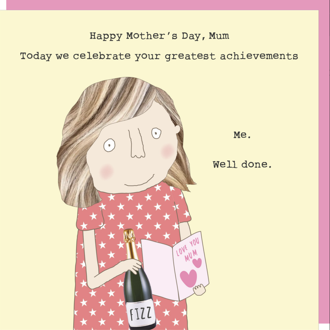 Rosie Made A Thing Card - Mum Achievement