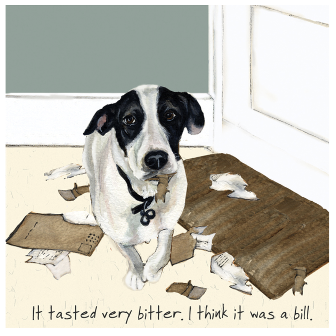 The Little Dog Laughed Card - Bitter Bill