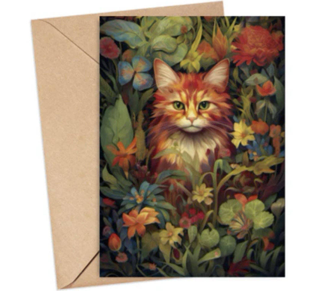 Ikonink Card - Ginger In Windflowers