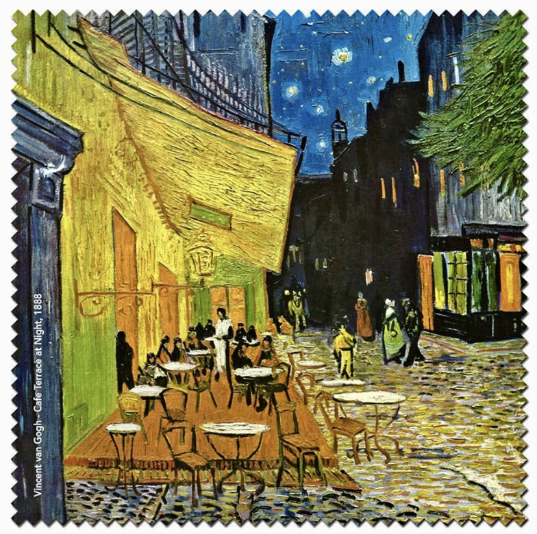 Microfibre Cleaning Cloth - Cafe Terrace at Night, 1888 - Vincent van Gogh