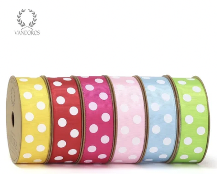 Ribbon - Polka Dot Grosgrain
